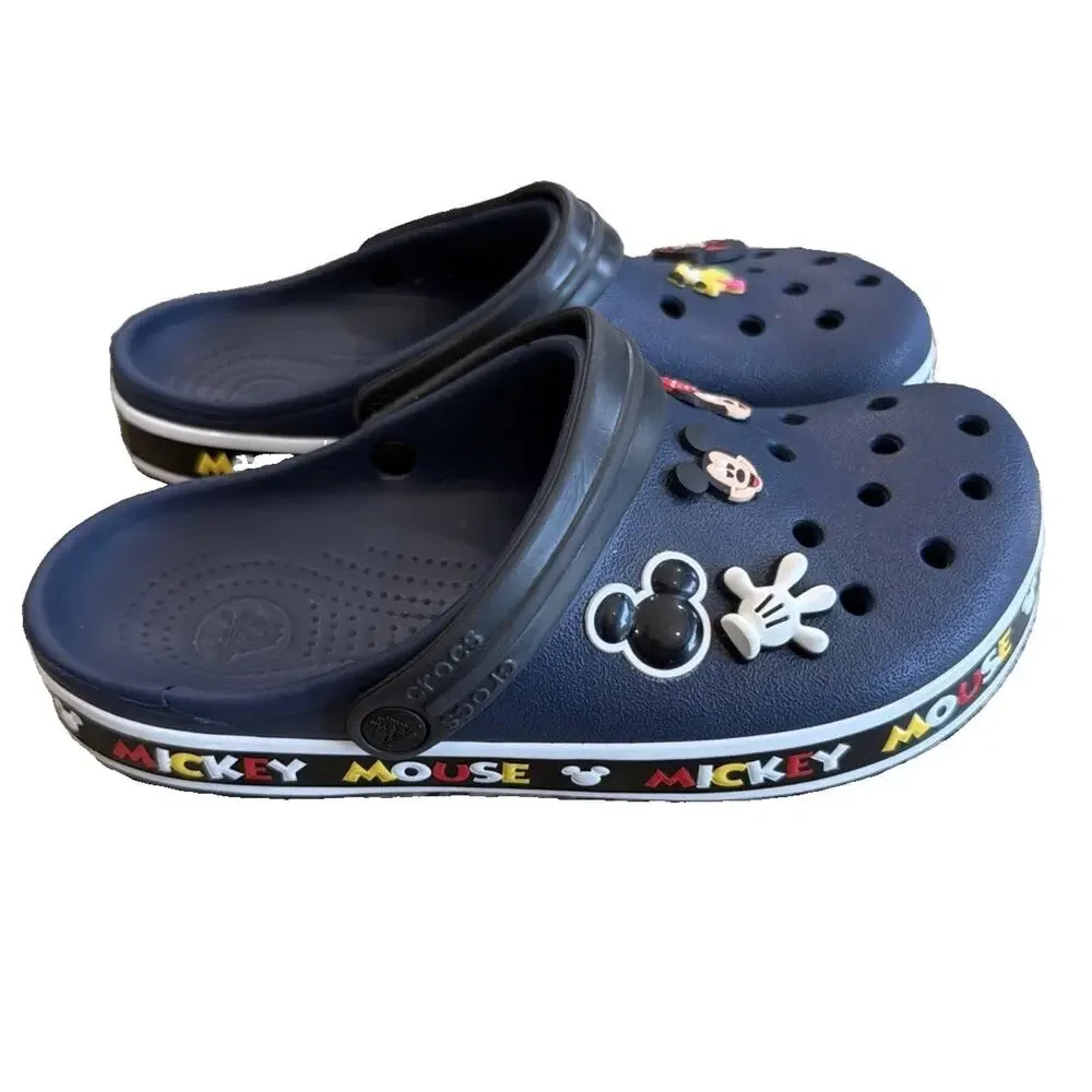 Crocs Disney Crocband Mickey III Clog 205629-90H Navy Blue Mens Size 7